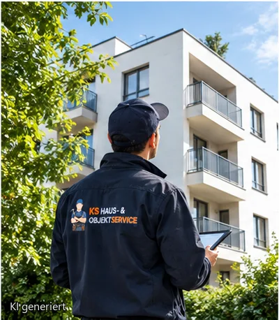 Objektkontrolle an einem Mehrfamilienhaus in Hannover