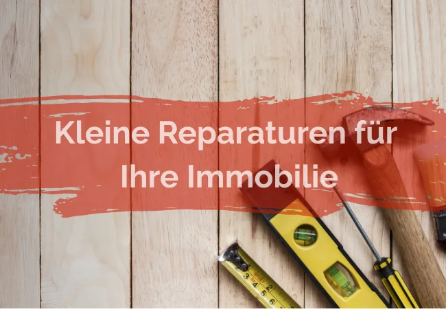 Kleine Reparaturen für Ihre Immobilie – Werkzeug wie Hammer, Wasserwaage und Zollstock